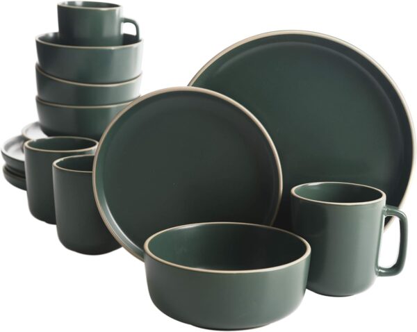 16 Piece Round Kitchen Dinnerware Set - Image 2